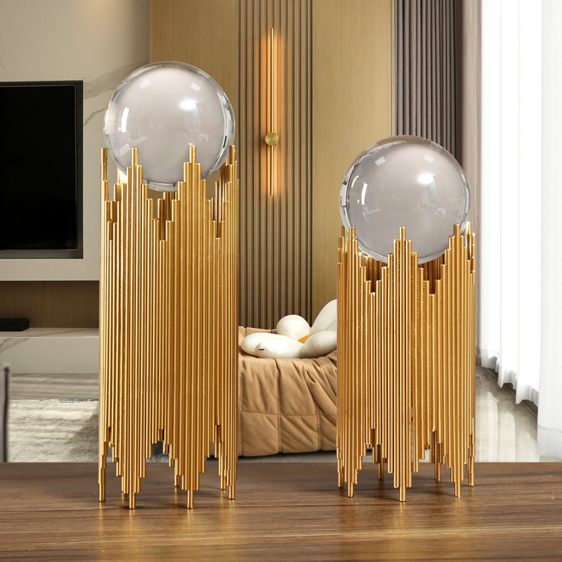 Lighting Home Decor Items - ตกแต่งบ้านห้องนั่งเล่นรายการเครื่องประดับสําหรับ House Lighted แก้วไวน์คริสตัลหนังสือกลางตารางโมเดิร์นหรูหราตู้ทีวี Design