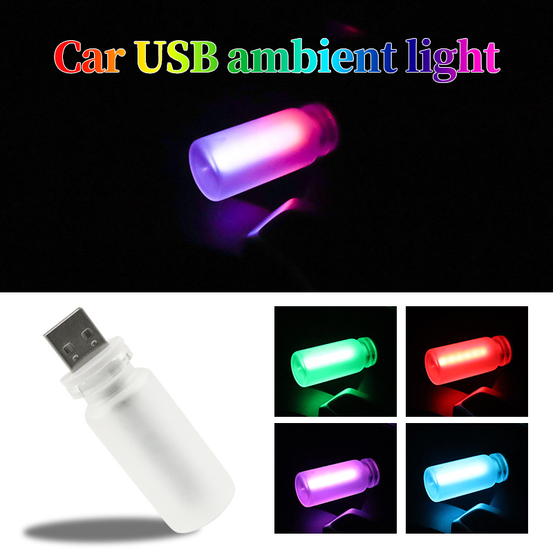 Lighting Mcqueen Bedroom Decor - ไฟกลางคืนแบบ USB สำหรับรถยนต์ ปรับความสว่างได้ หลอดไฟ LED
