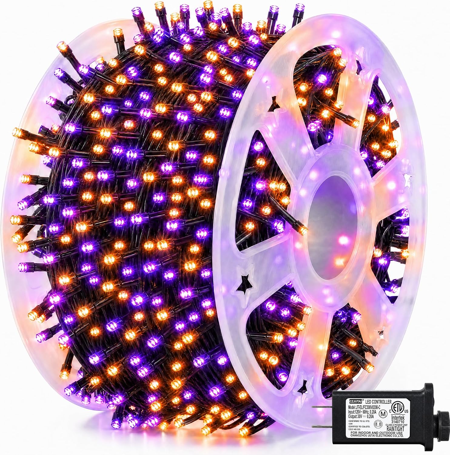 Orange Lighting Decor - ไฟประดับฮาโลวีน Dazzle Bright ความยาว 164 ฟุต
