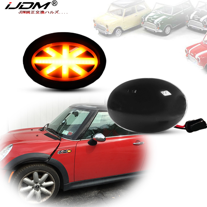 Union Lighting & Decor Reviews - ไฟเลี้ยว LED โลโก้ Union Jack สีเหลืองอำพัน