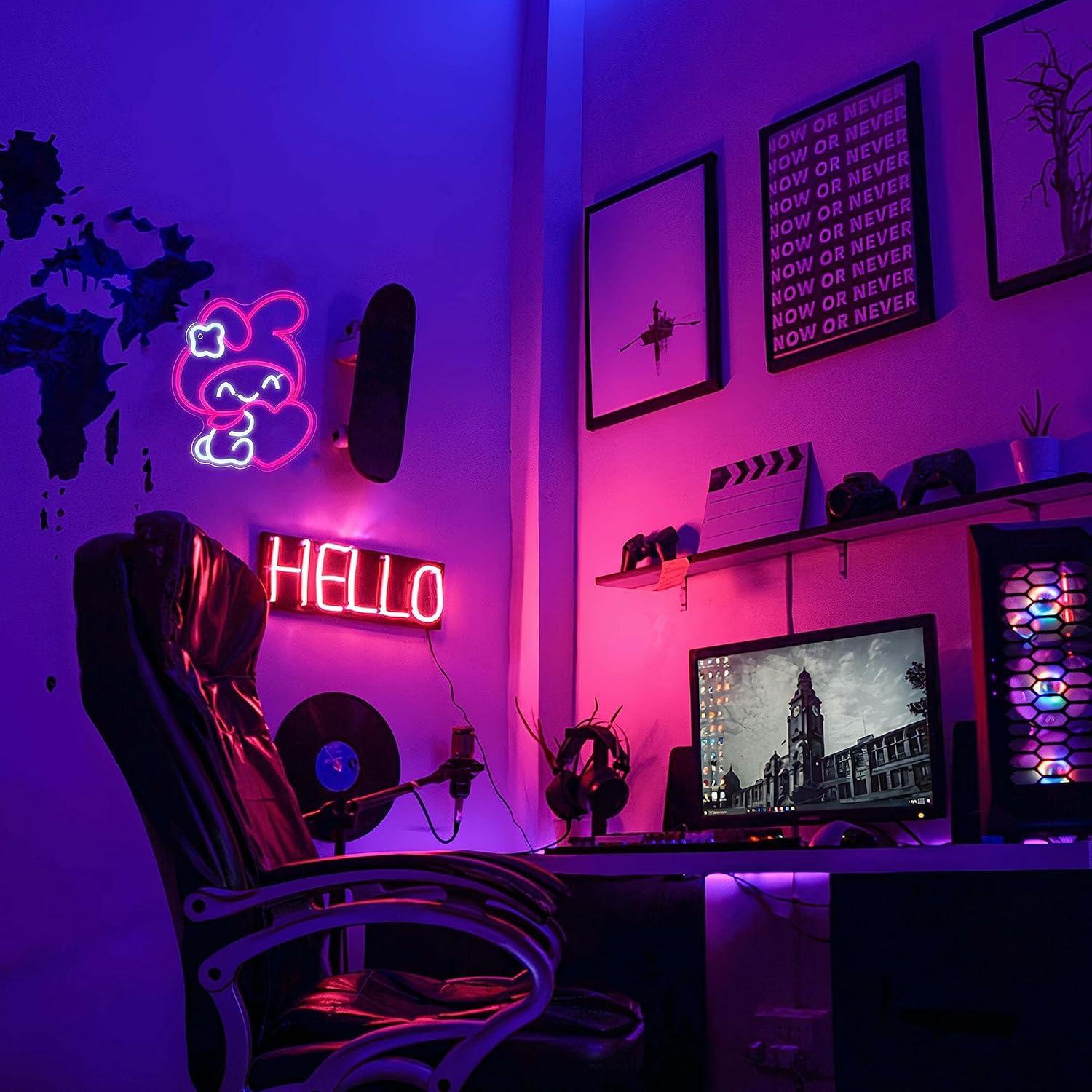 อะนิเมะนีออนไฟ LED สไตล์ญี่ปุ่ - Lighting Decor For Living Room บทวิจารณ์และราคา
