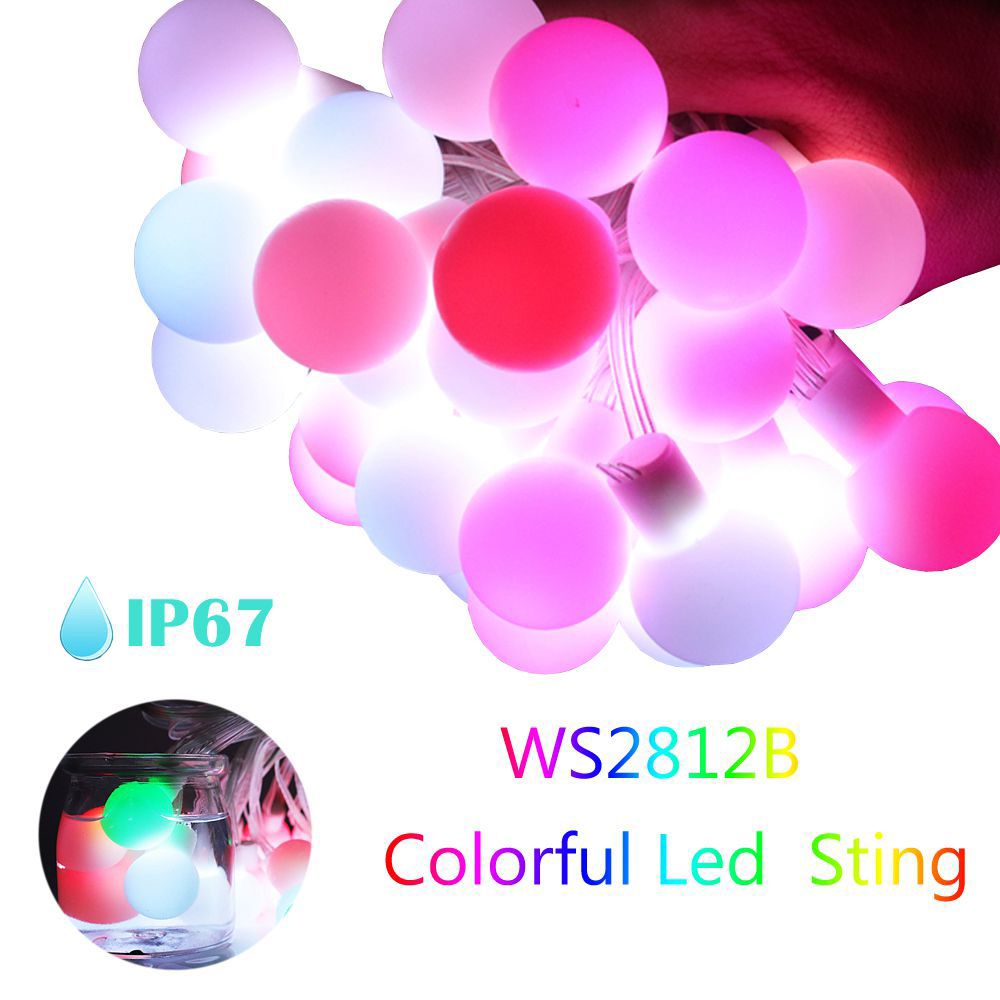 WS2812b LED Round Ball String  - Lighting Decor And More บทวิจารณ์และราคา