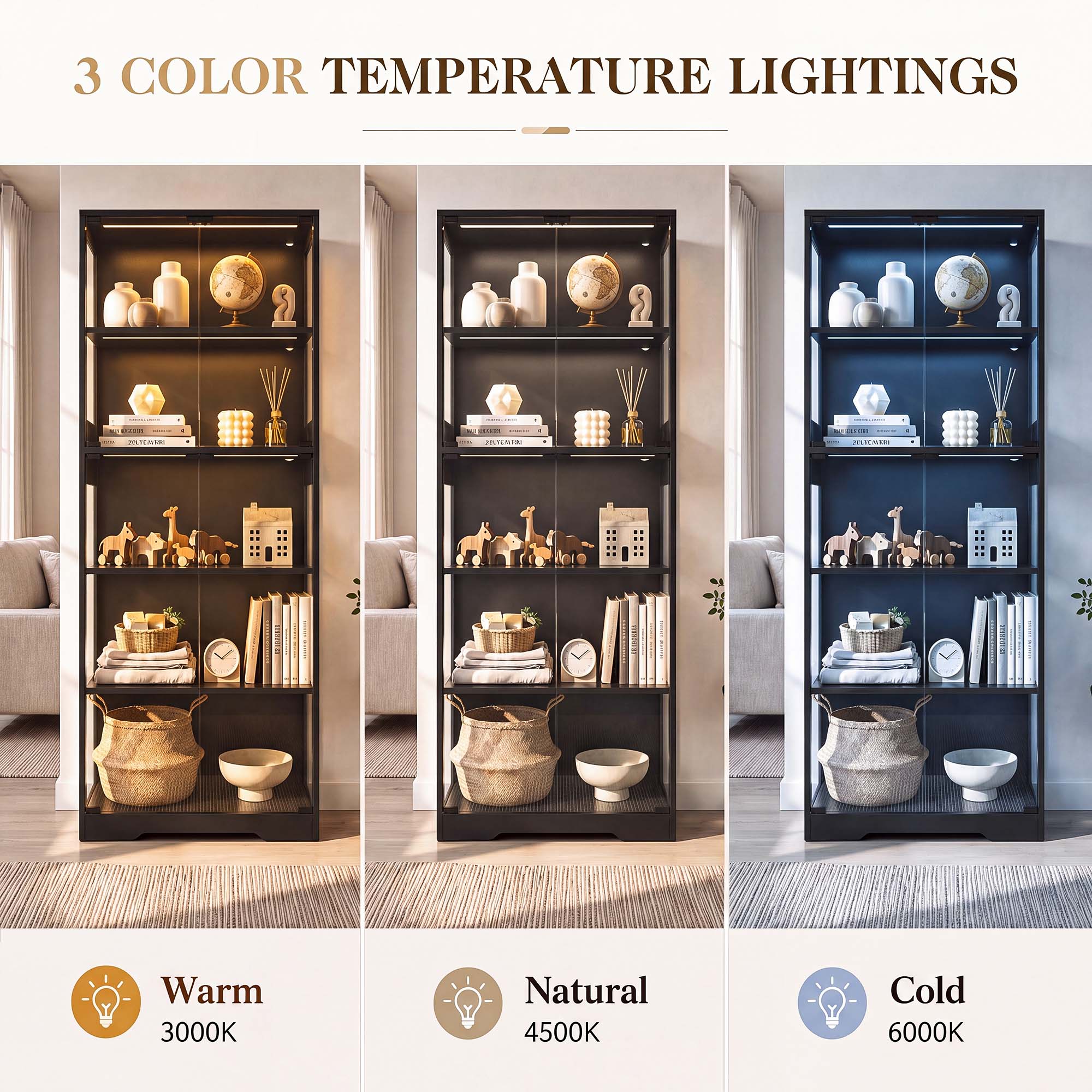 ตู้โชว์ 5 ชั้น TCGBKAF พร้อมปร - Lighting Decor For Room บทวิจารณ์และราคา