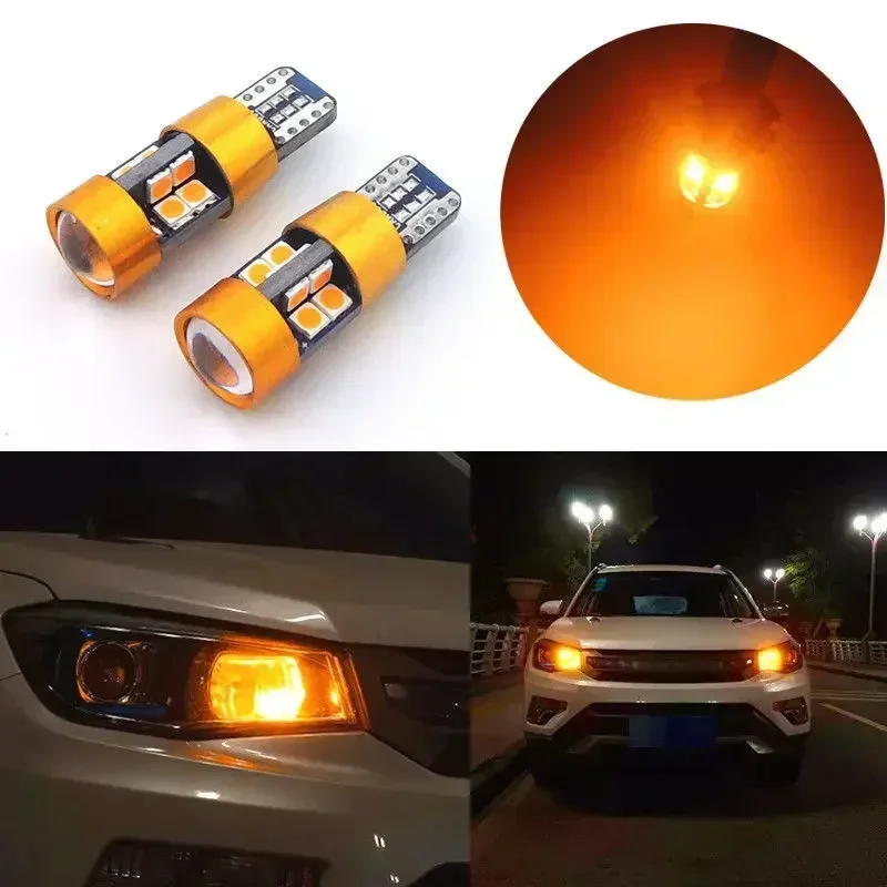 2 ชิ้นรถ T10 12 โวลต์ไฟสัญญาณ  - Orange Lighting Decor บทวิจารณ์และราคา