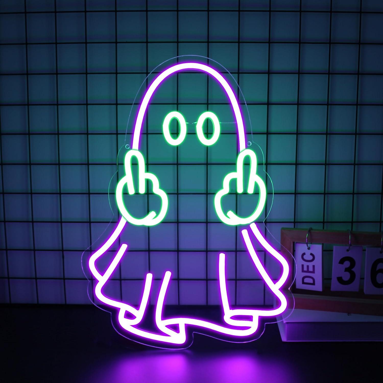 ป้ายไฟนีออนรูปผี ใช้พลังงานจาก - Led Lighting Wall Decor บทวิจารณ์และราคา