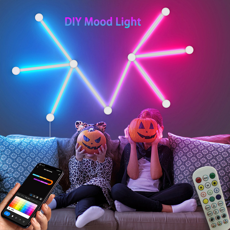 โคมไฟติดผนัง RGB อัจฉริยะ, ไฟ  - Led Lighting Wall Decor บทวิจารณ์และราคา