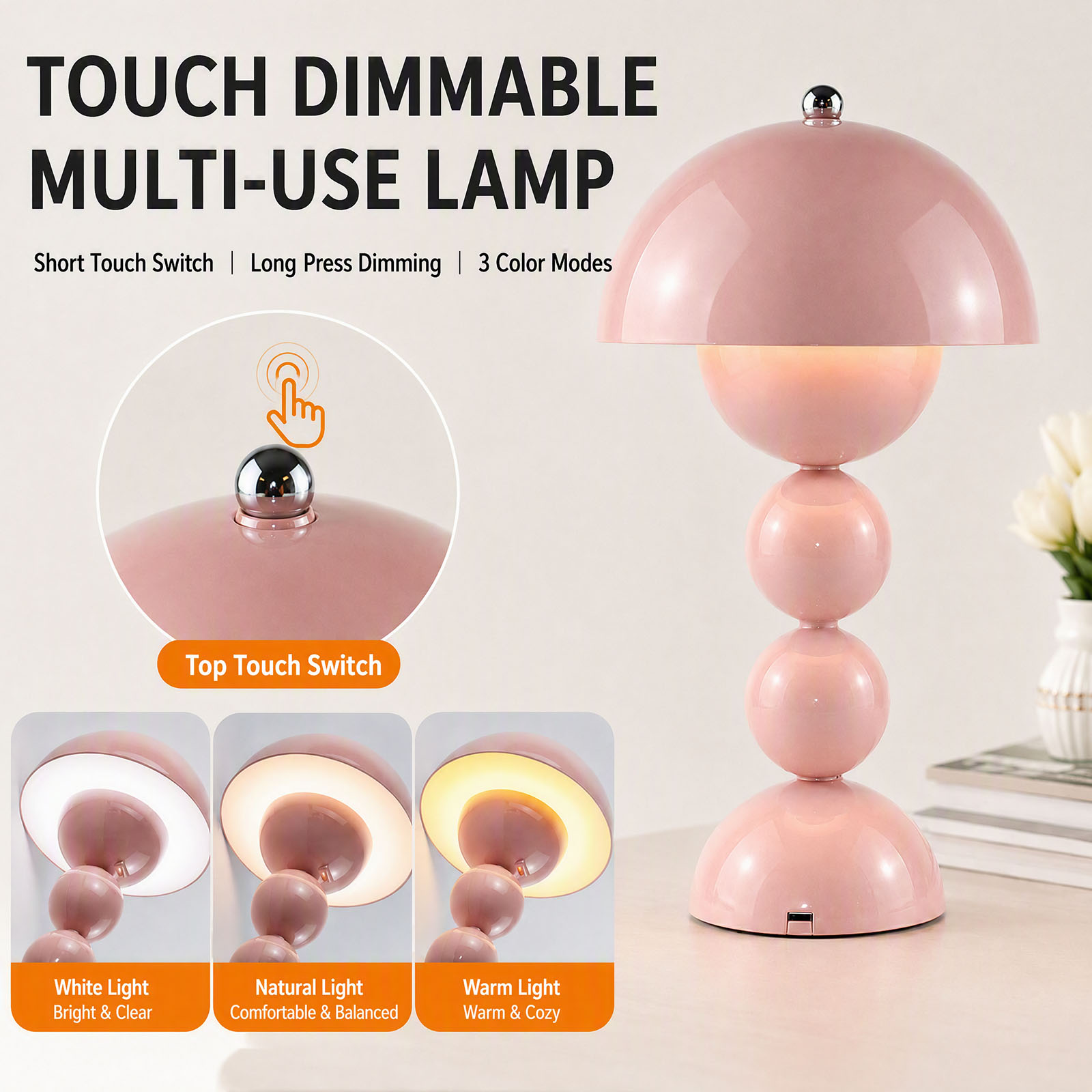 โคมไฟตั้งโต๊ะรูปเห็ดสไตล์วินเท - Lighting Decor For Room บทวิจารณ์และราคา