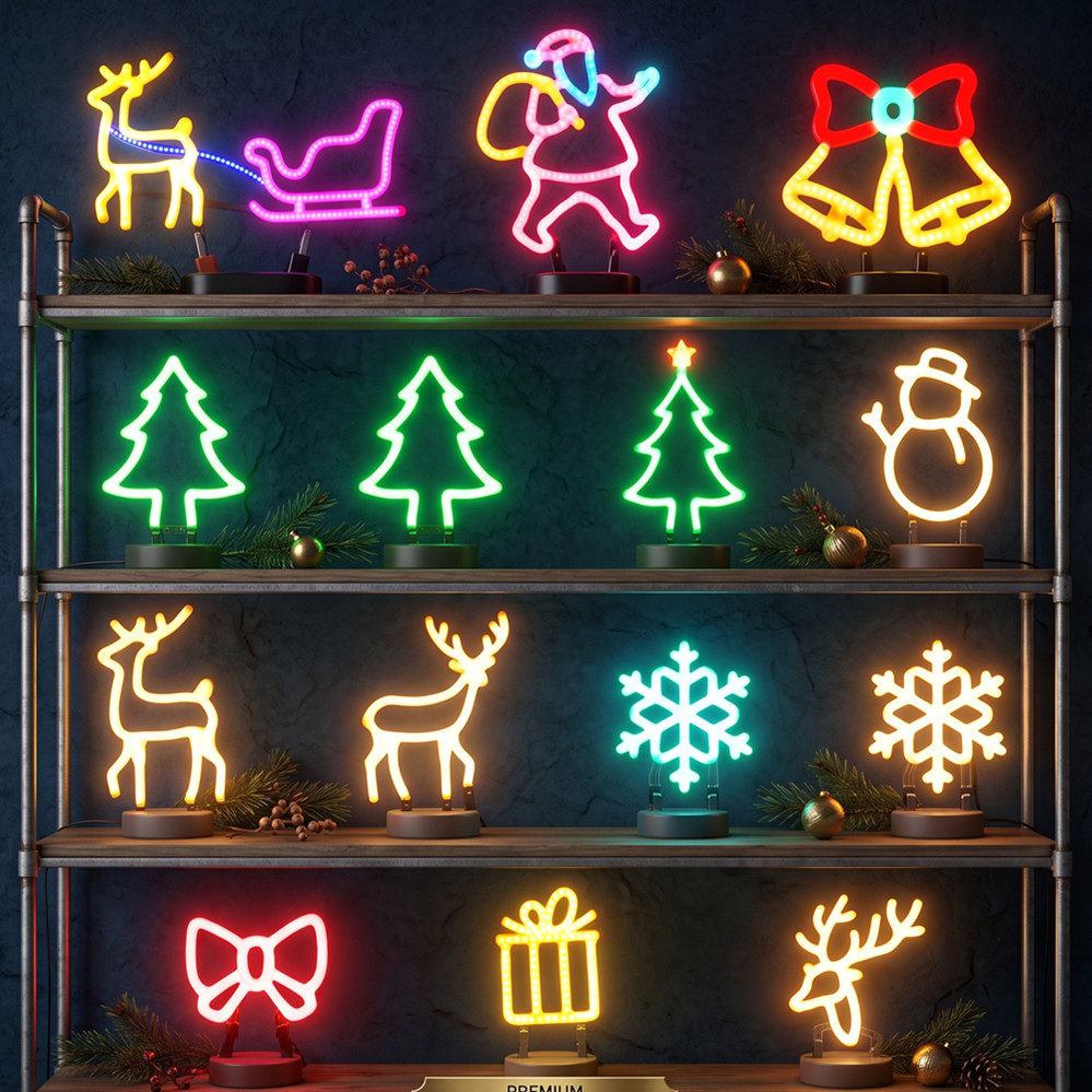 ไฟประดับคริสต์มาส LED ป้ายไฟนี - Led Lighting Wall Decor บทวิจารณ์และราคา