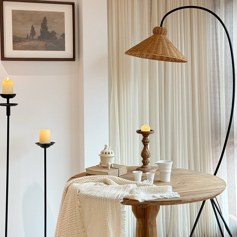 โคมไฟตั้งพื้นหวายสไตล์กลางศตวร - Lighting Home Decor Items บทวิจารณ์และราคา