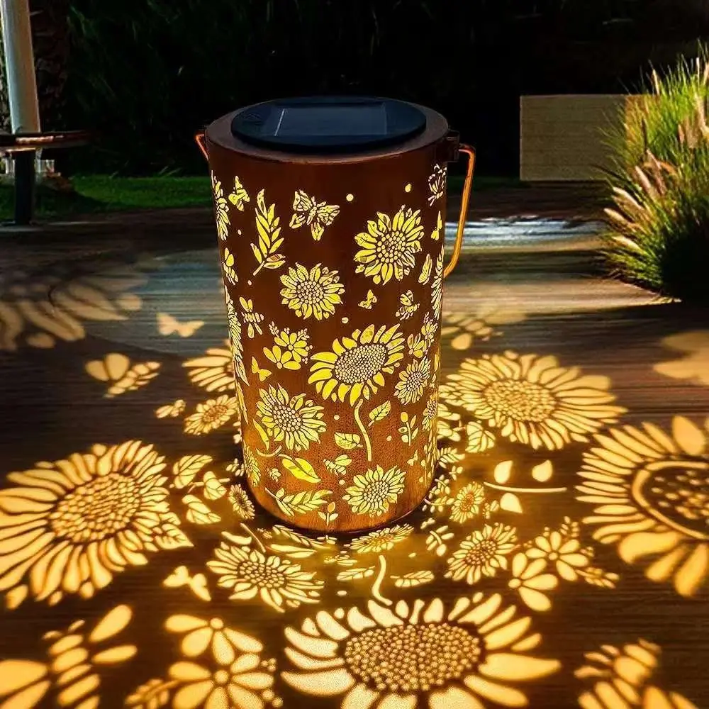 โคมไฟดอกทานตะวันและโคมไฟเงา กั - Garden Lighting Decor บทวิจารณ์และราคา