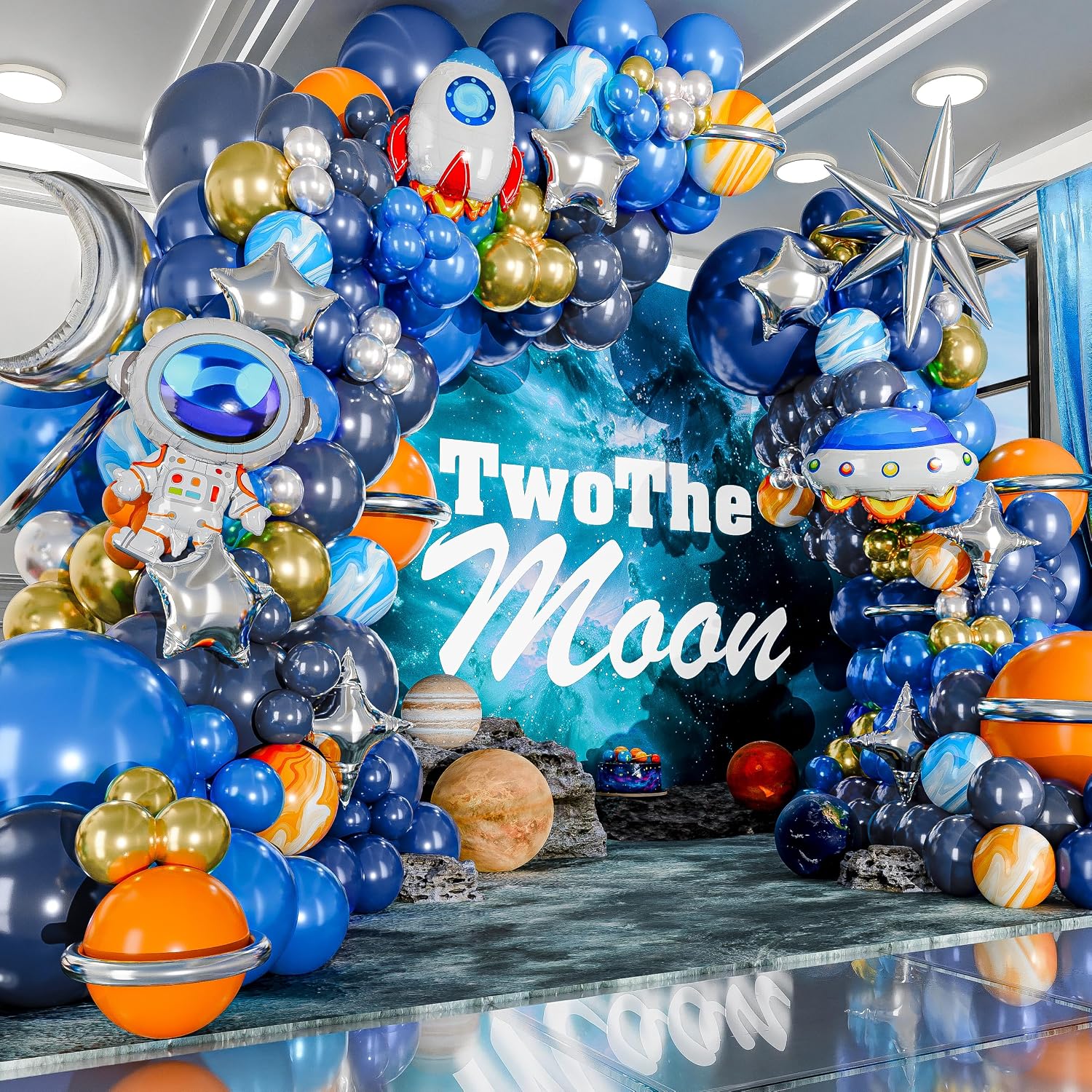 ชุดตกแต่งงานวันเกิดธีมกาแล็กซี - Orange Lighting Decor บทวิจารณ์และราคา