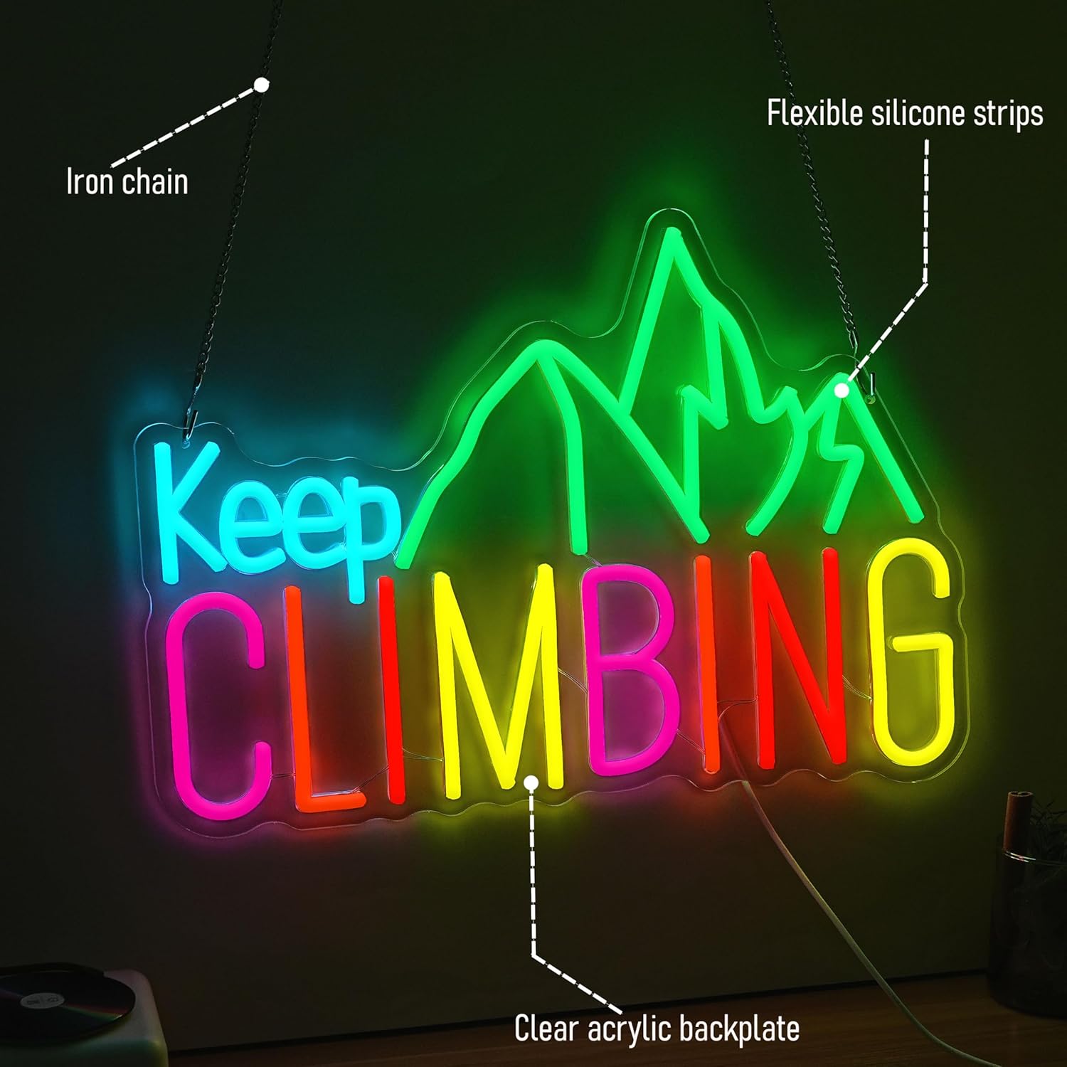 ป้ายไฟนีออน Keep Climbing พร้อ - Garden Lighting Decor บทวิจารณ์และราคา