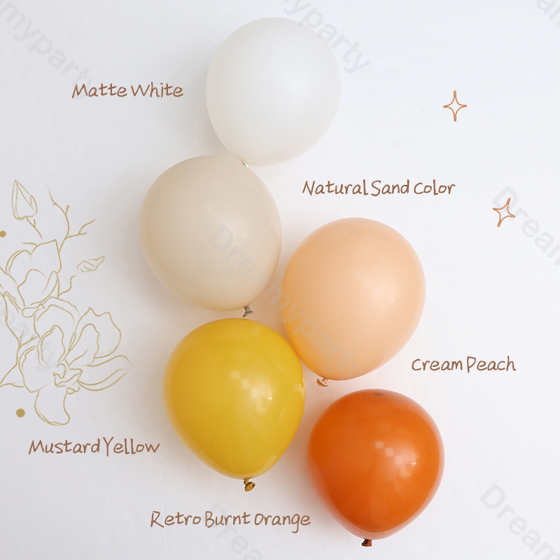 5/10/12/18 นิ้วพาสเทลบอลลูน Ga - Orange Lighting Decor บทวิจารณ์และราคา